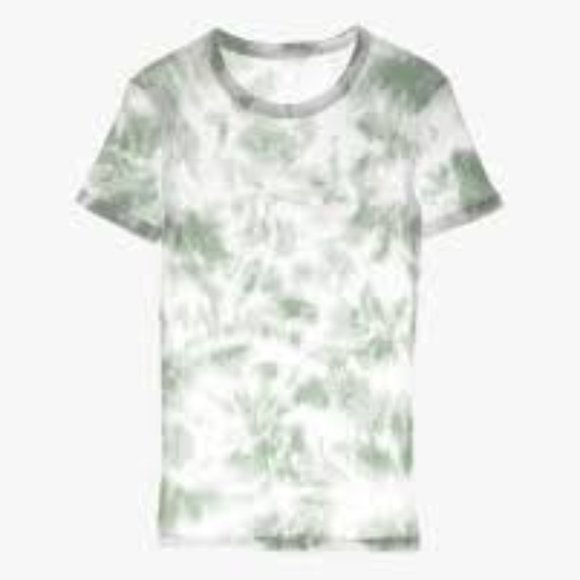 Helmut Lang RIBBED CLOUD-DYED TEE Shirt Sz XXS XS NWT 160 Iceberg - Picture 3 of 11